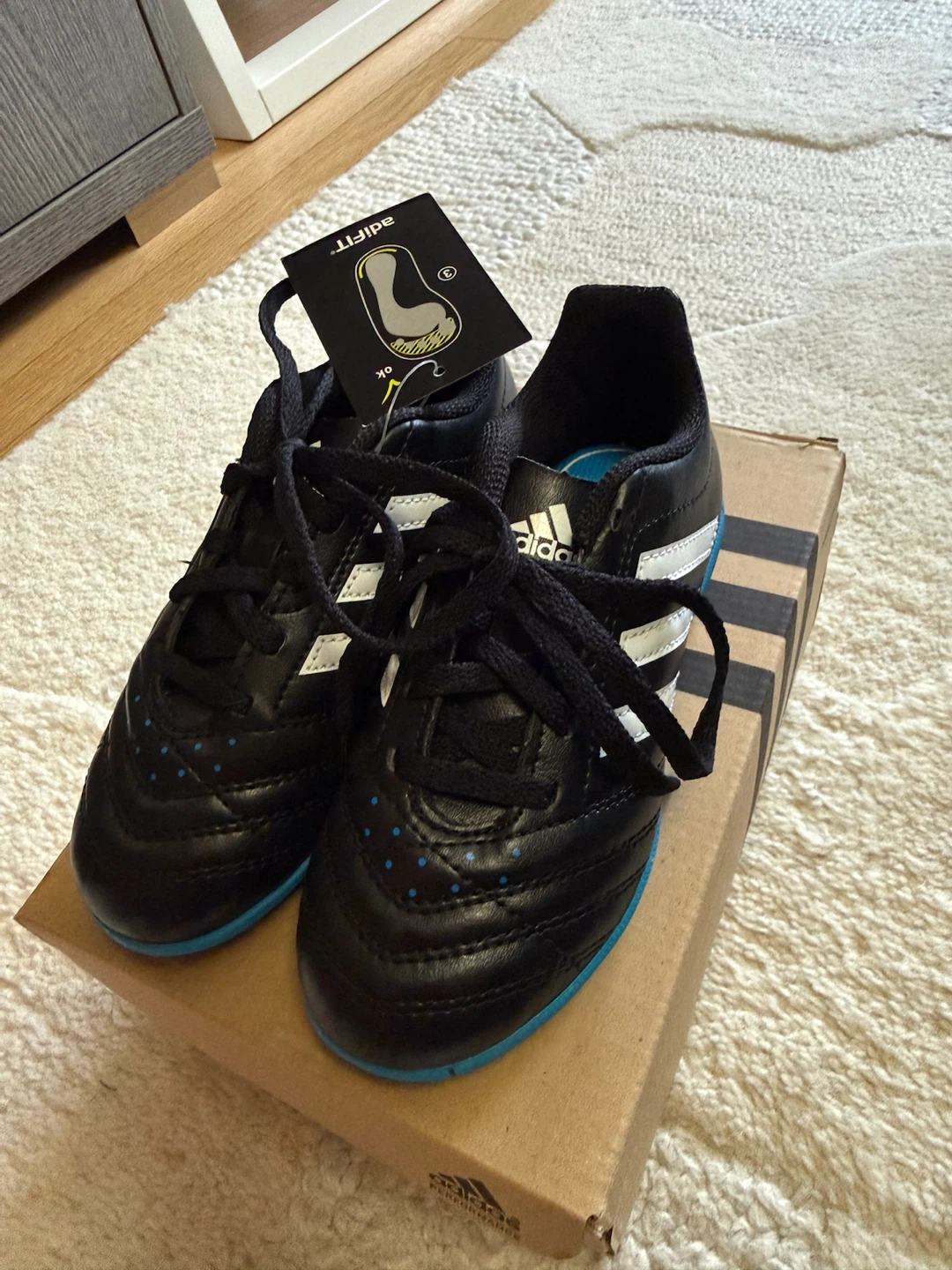 Adidas Soccer Cleats Black/White/Blue - photo 5