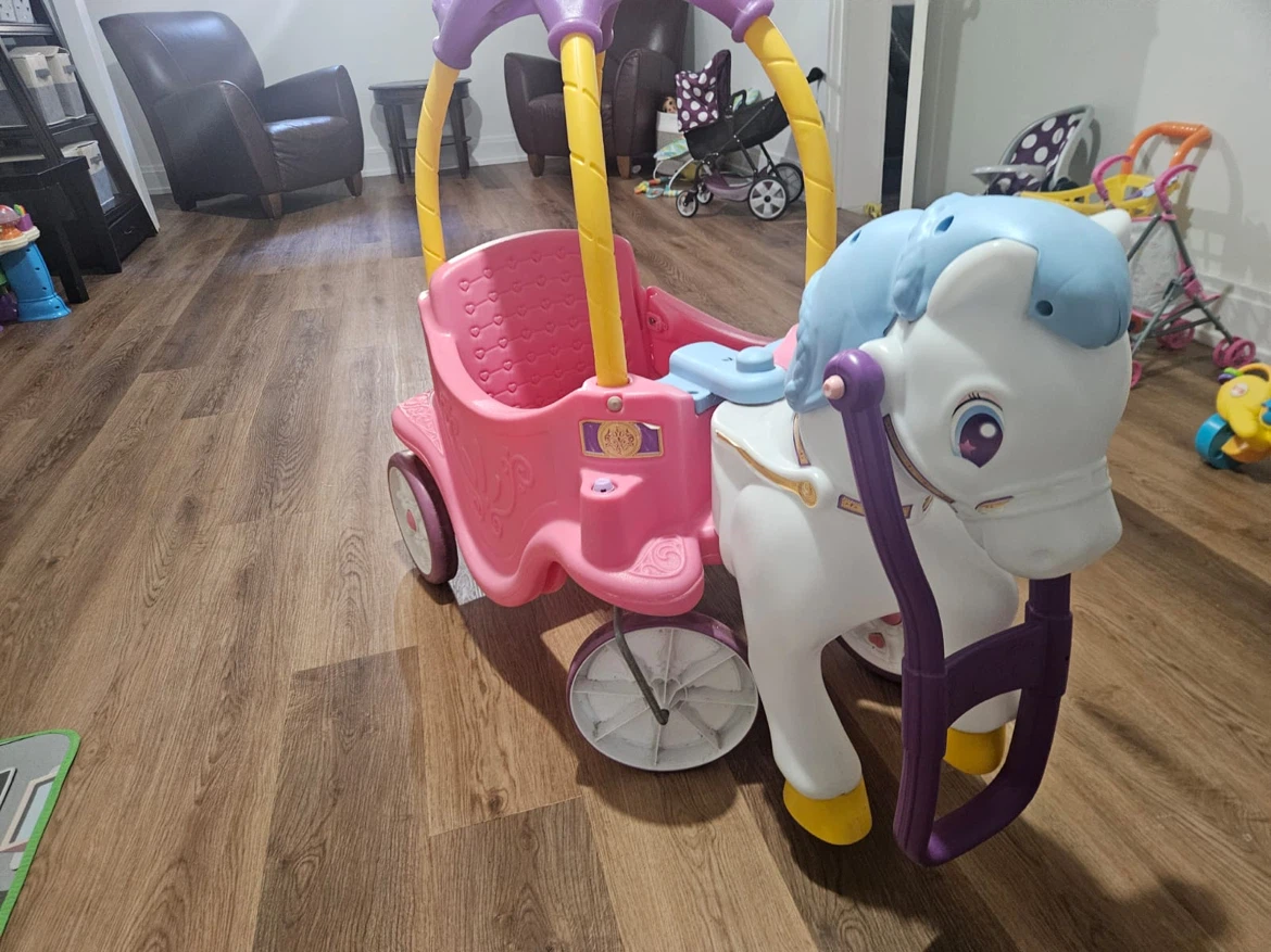 Little Tikes Princess Horse & Carriage Ride-On Toy - photo 2