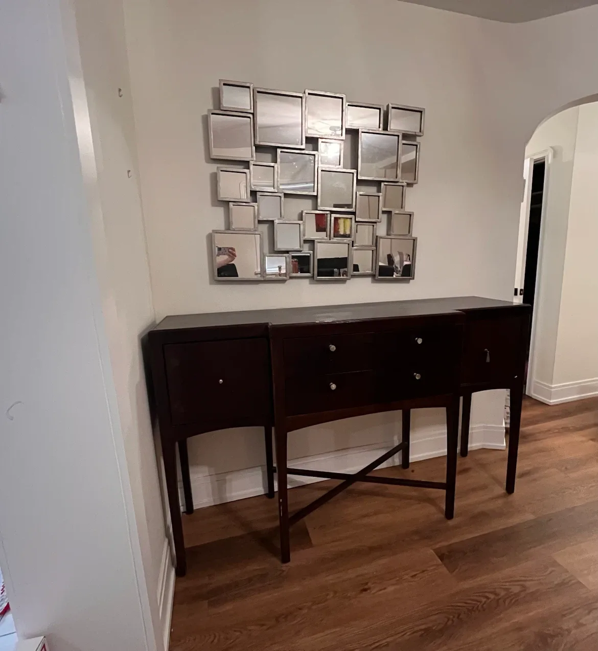 Dark Wood Sideboard Buffet Table - photo 3