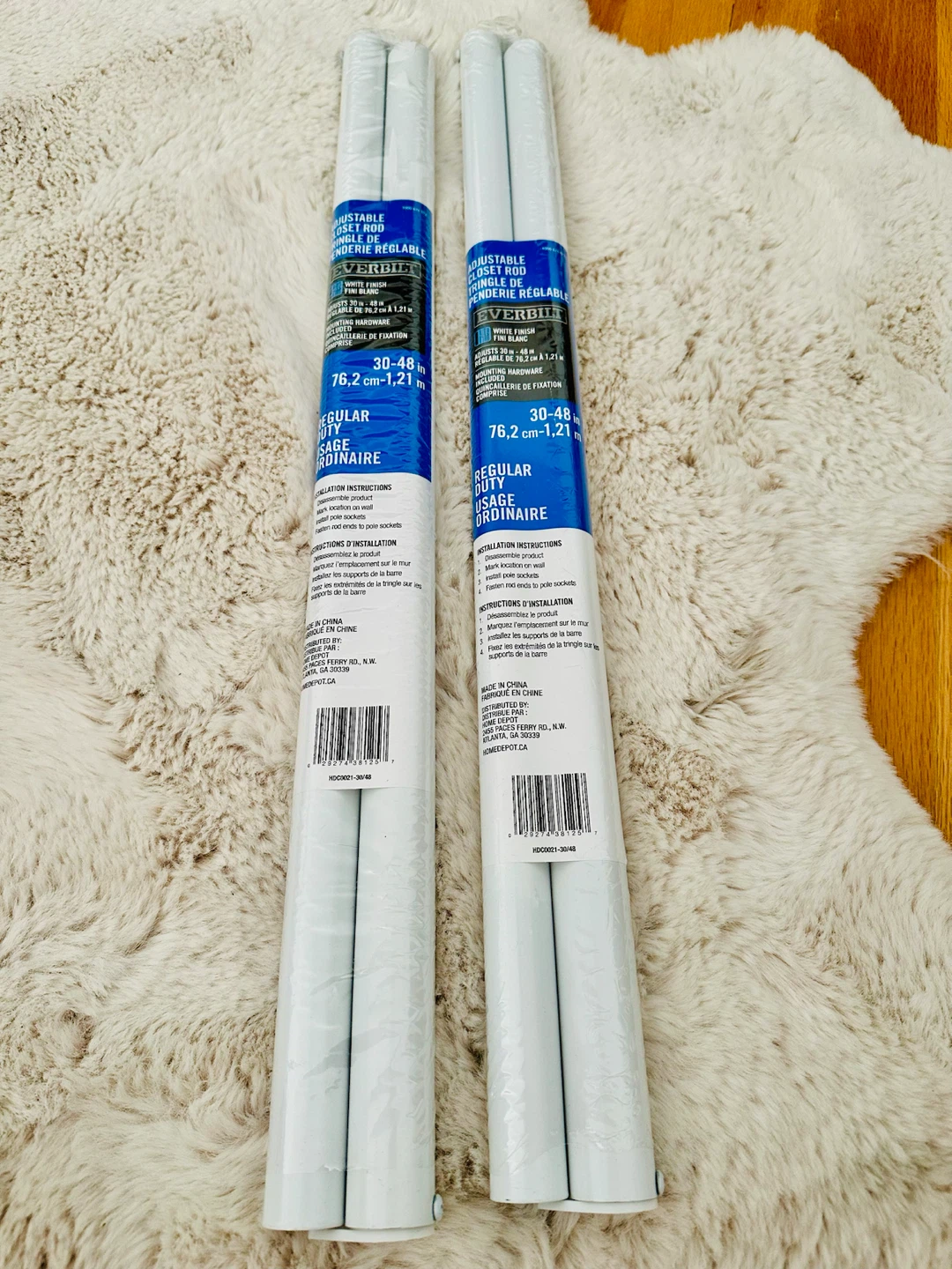 Everbilt Adjustable Closet Rod 30-48 in White - photo 2