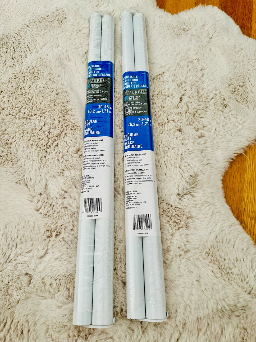 Everbilt Adjustable Closet Rod 30-48 in White - photo 4