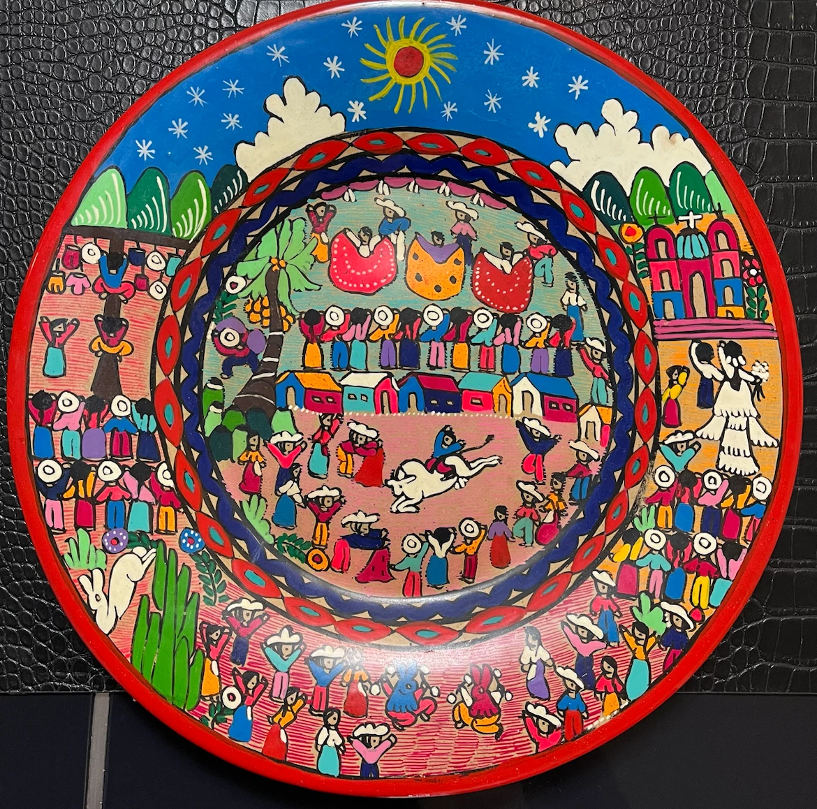Decorative Folk Art Plate