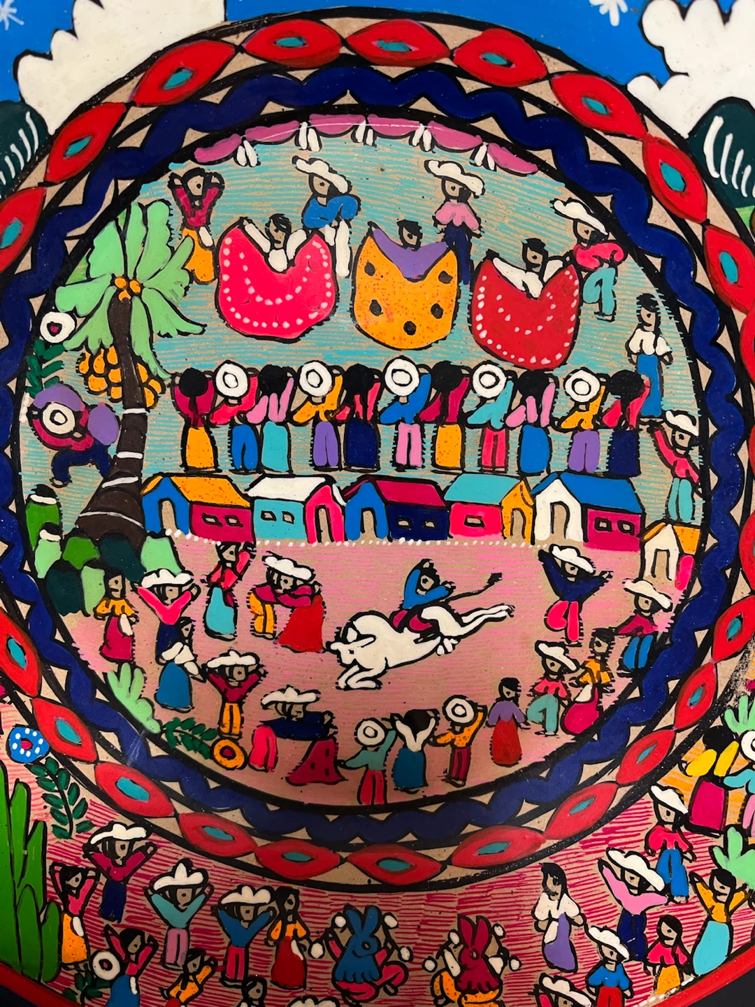 Decorative Folk Art Plate - photo 2