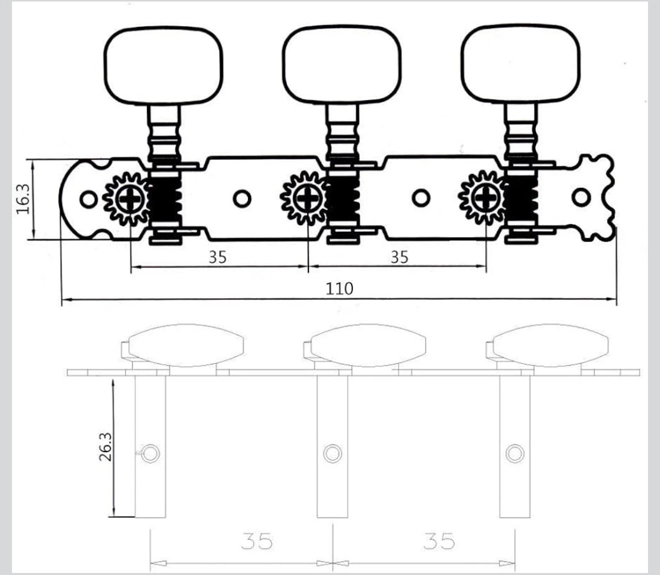 Guitar Tuning Pegs Set - photo 2