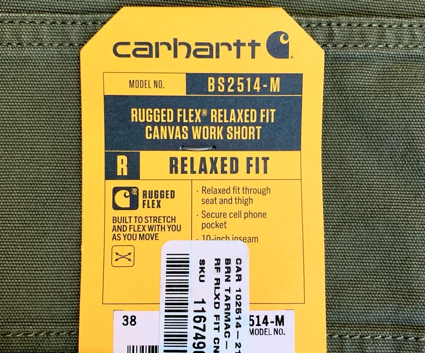 Carhartt Canvas Shorts Size 32, 38 Relaxed Fit 10" Inseam NEW - photo 5