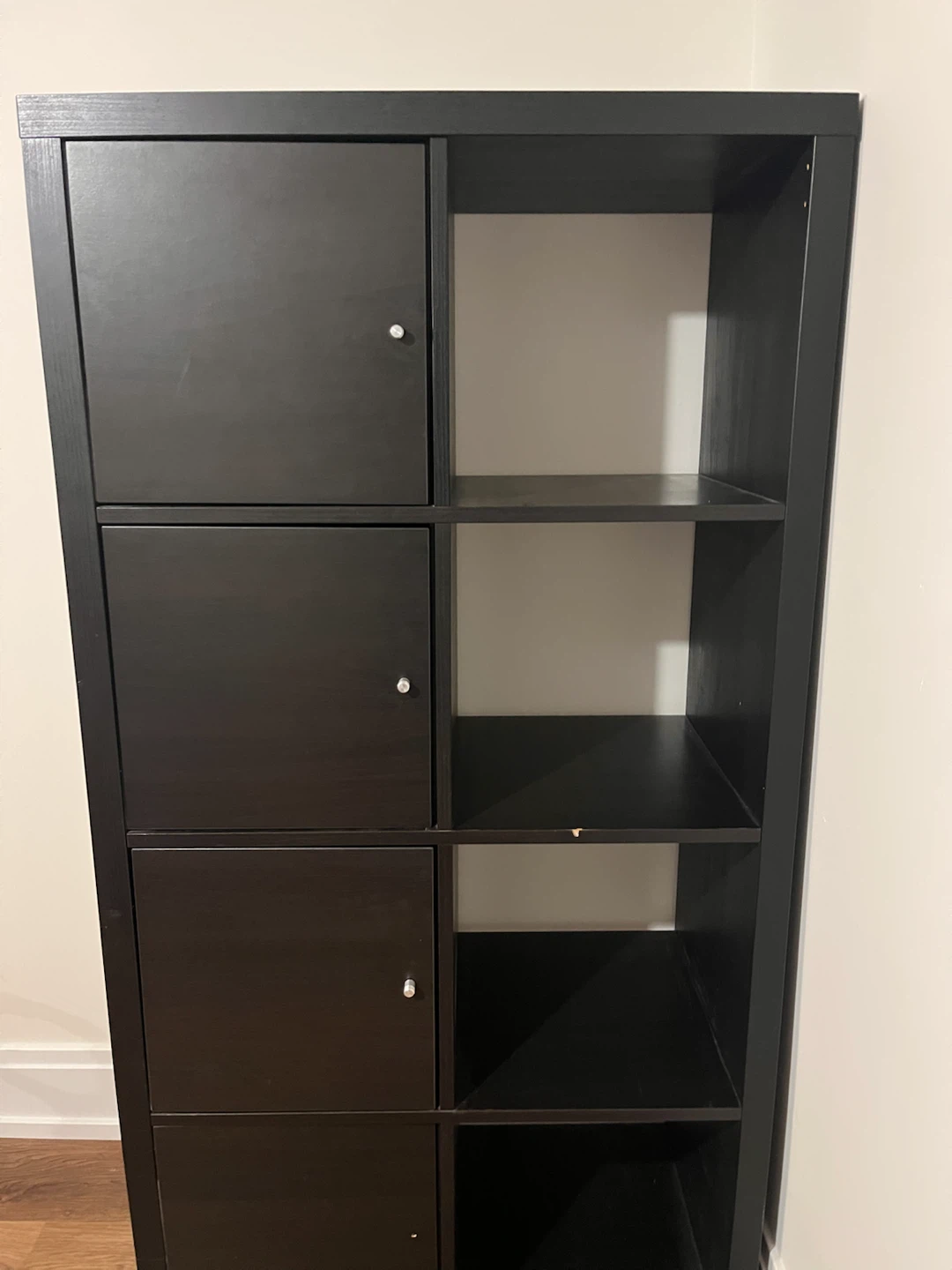 Black Shelving unit- Kallax style
