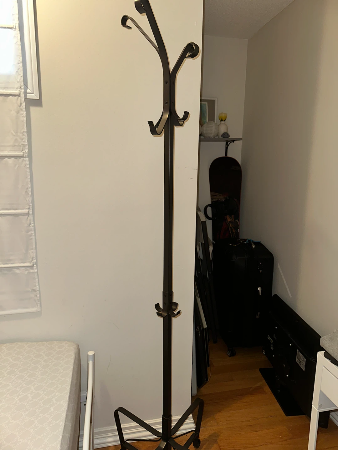 Black Metal Coat Rack