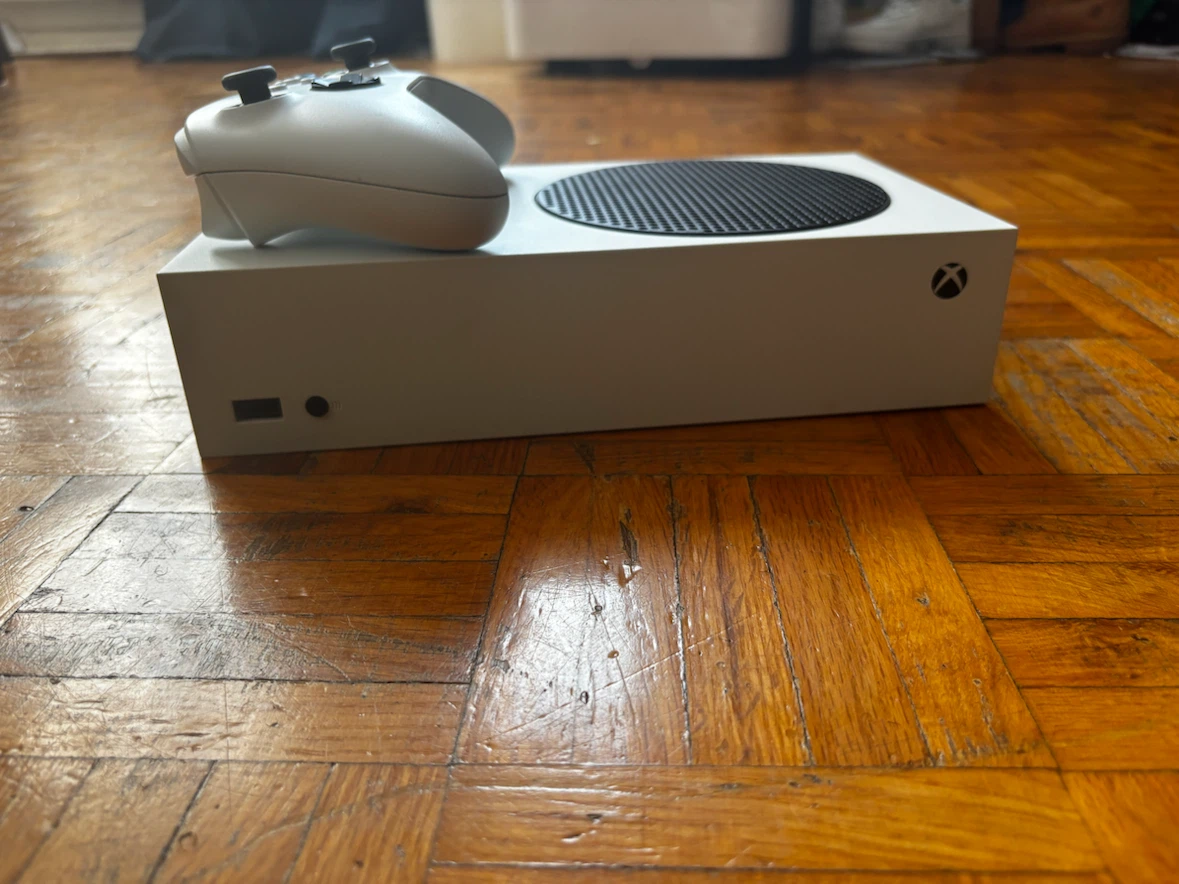 Xbox Series S Console with Controller and cables.