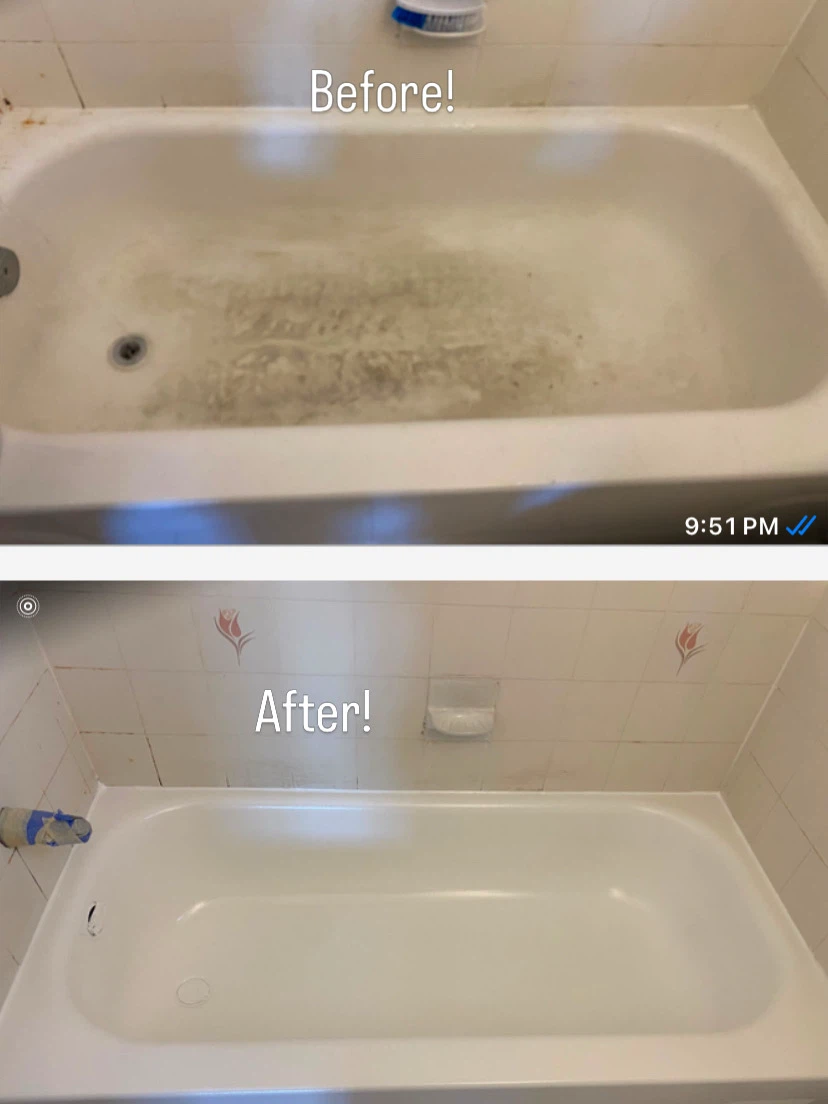 Tub Refinishing Service - Before & After