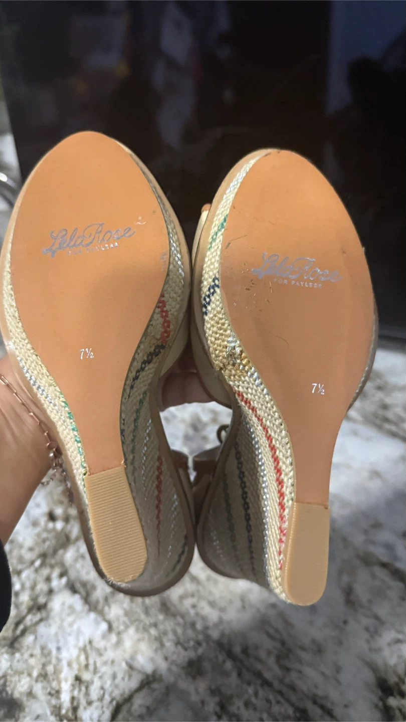 Lola Rose Women's Wedge Sandals Size 7.5 check more pictures - photo 4