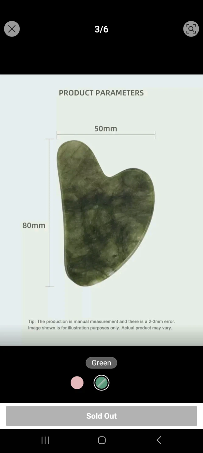 Green Jade Heart-Shaped Guasha Tool - photo 2