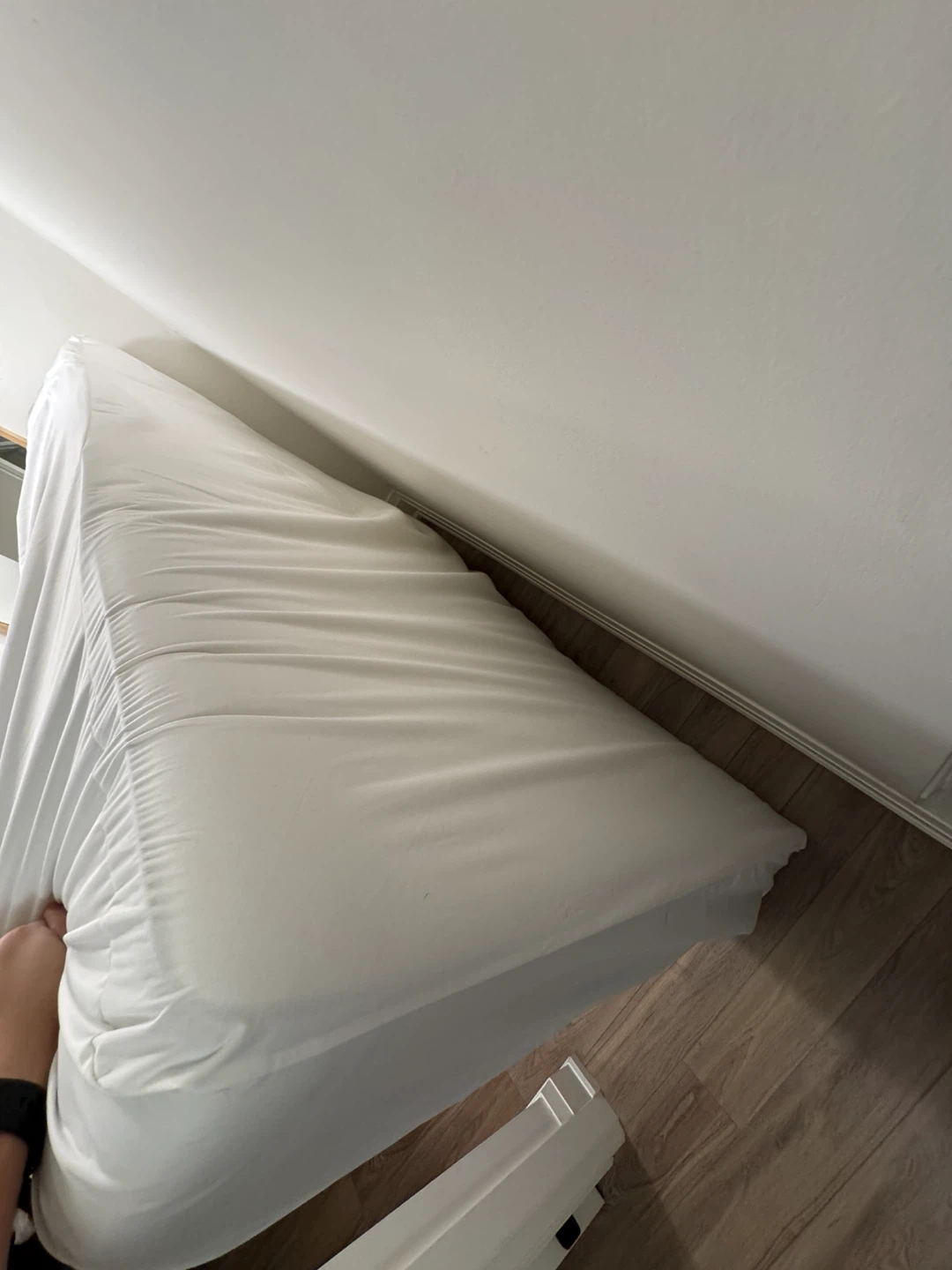 Ikea White full/ double Mattress with protector