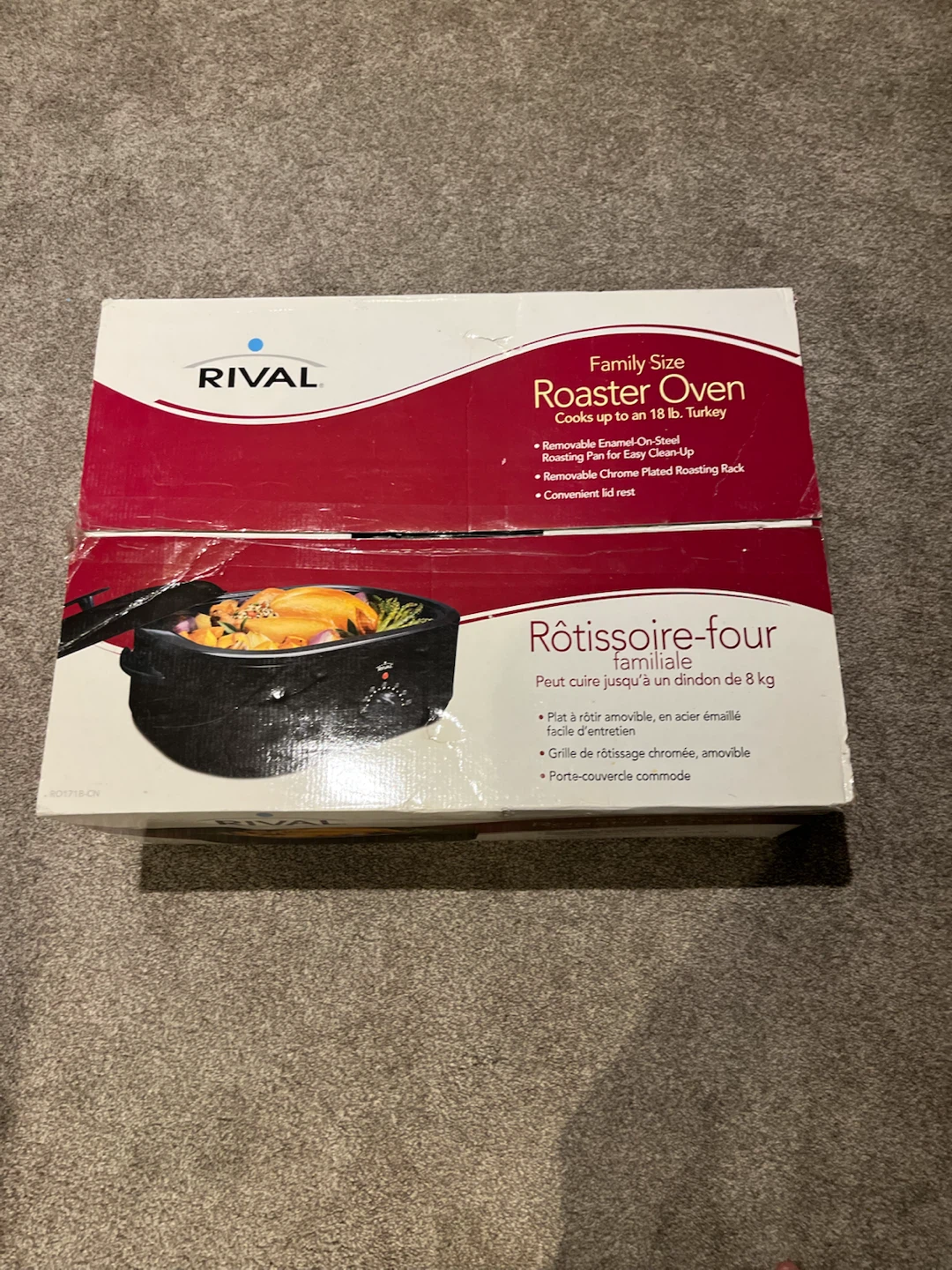 Rival Family Size Roaster Oven (Cooks up to 18 lb Turkey)