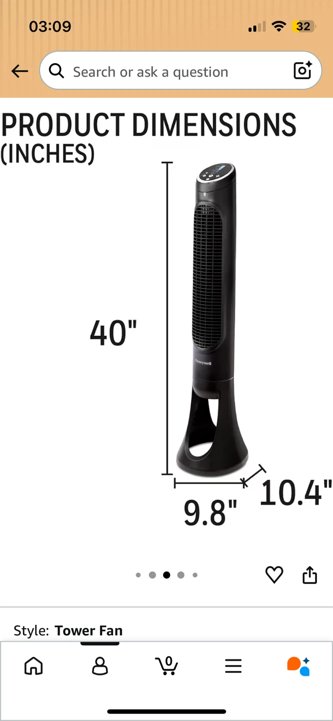 Honeywell QuietSet Tower Fan - photo 4