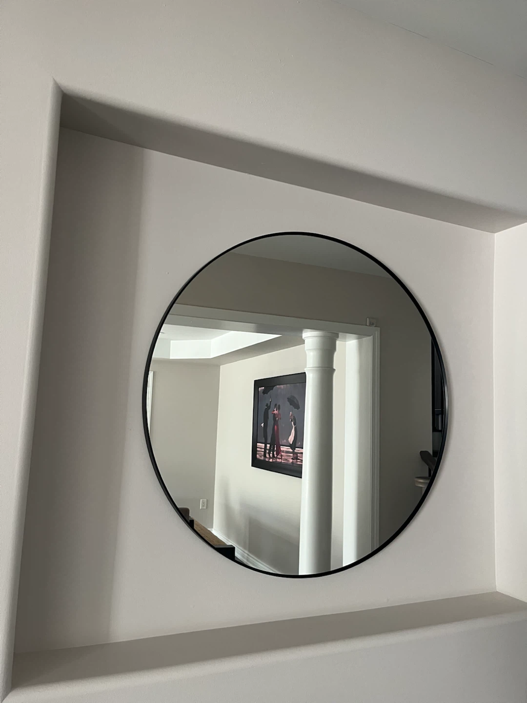 Round Black Framed Mirror ikea