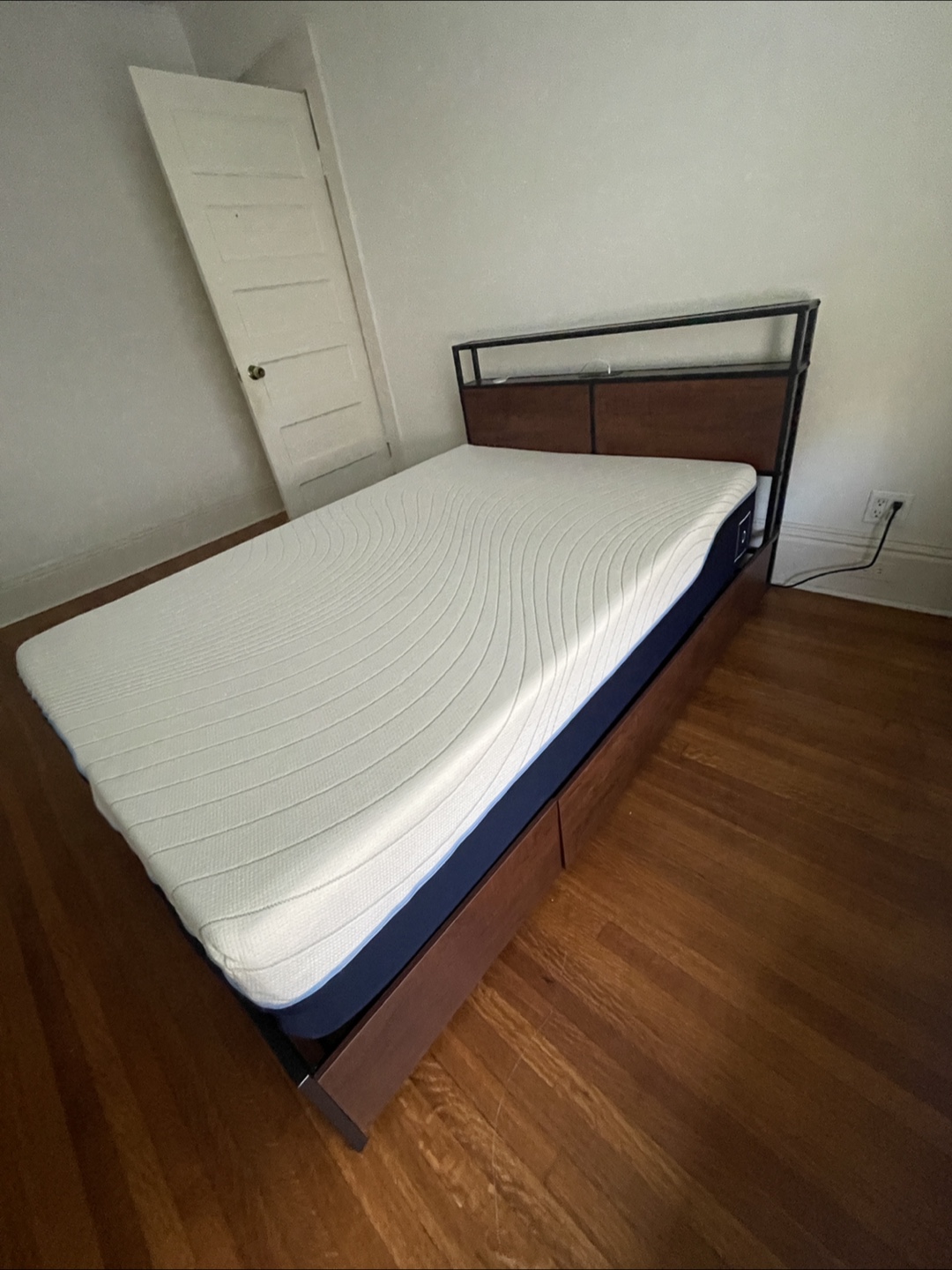 Double Storage Bed + Octave Vista Memory Foam Mattress