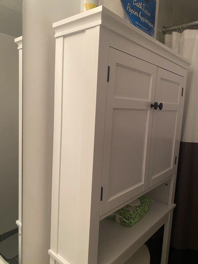MUST GO- White Bathroom Storage Cabinet - photo 2