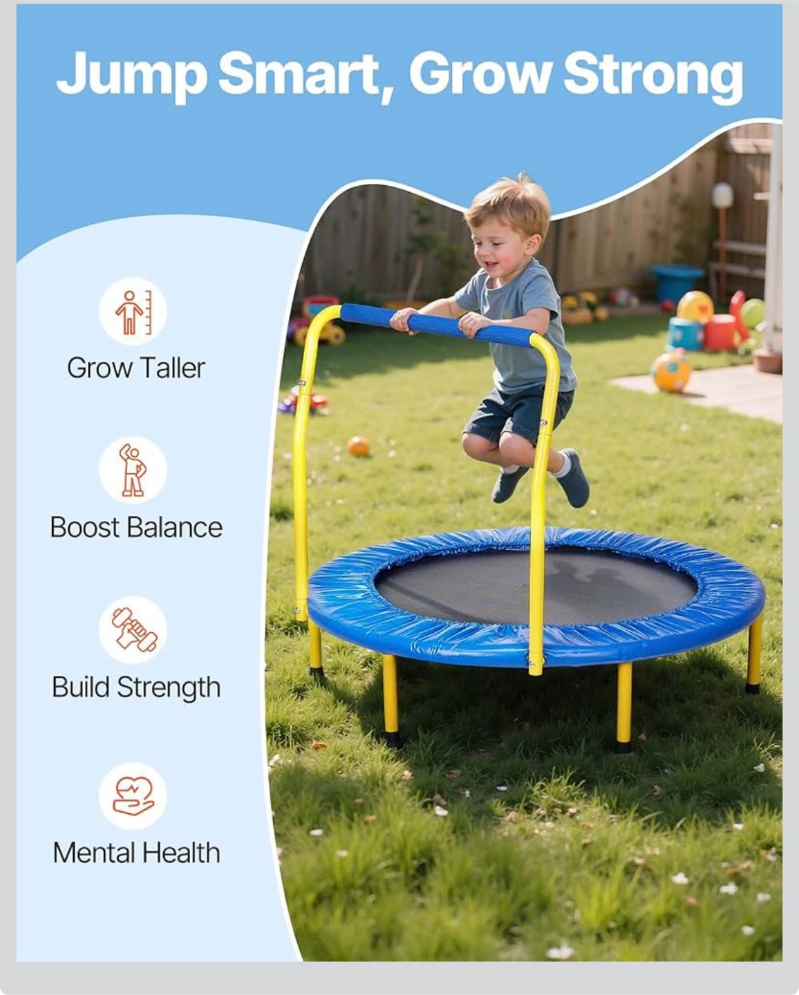 VEVOR 3FT Trampoline for Kids - photo 3