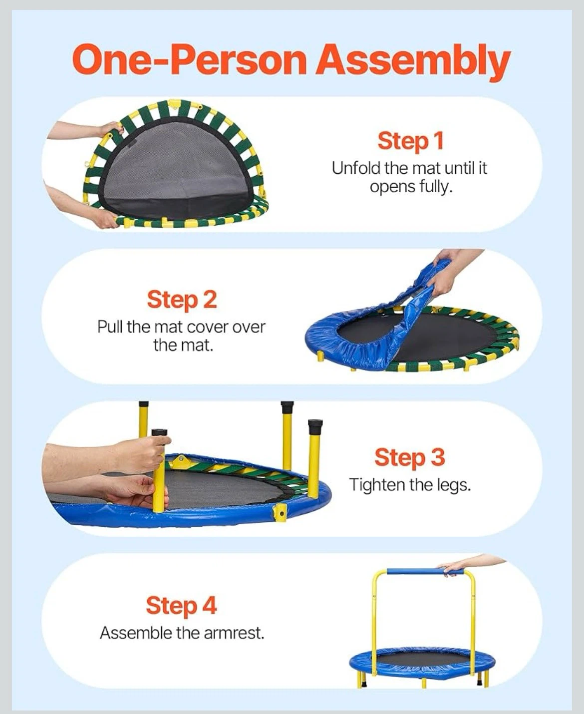 VEVOR 3FT Trampoline for Kids - photo 4
