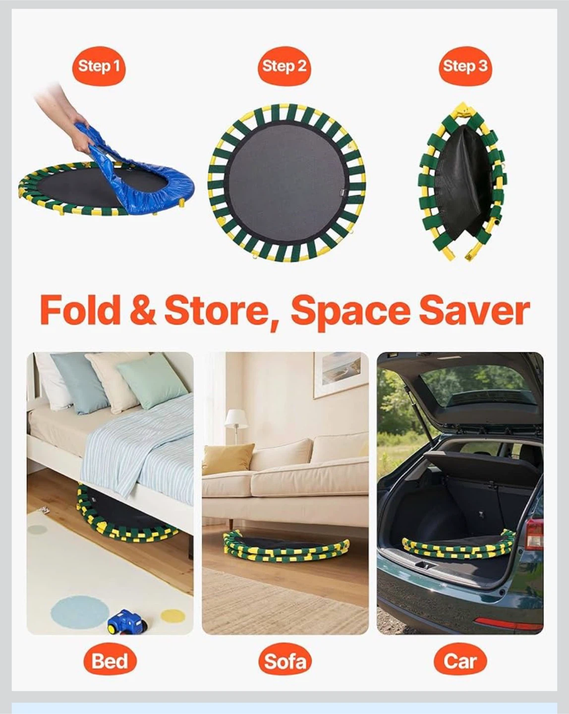 VEVOR 3FT Trampoline for Kids - photo 5
