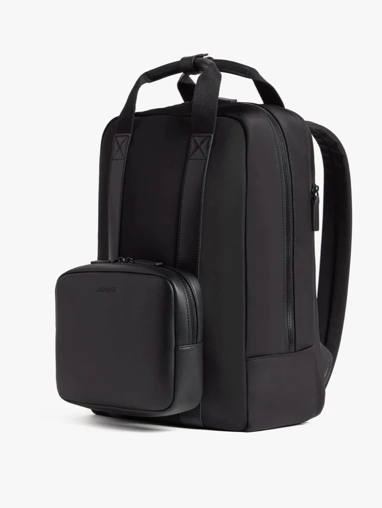 Monos Metro Black Backpack w/ Detachable Pouch