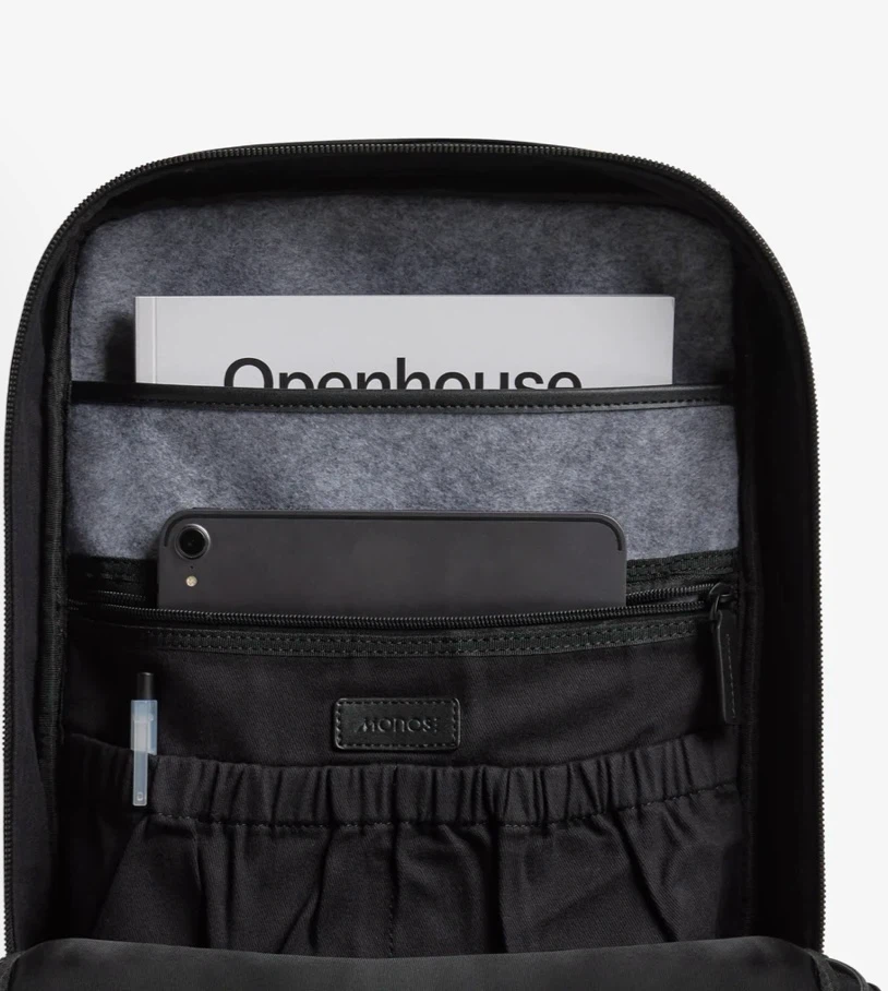 Monos Metro Black Backpack w/ Detachable Pouch - photo 5