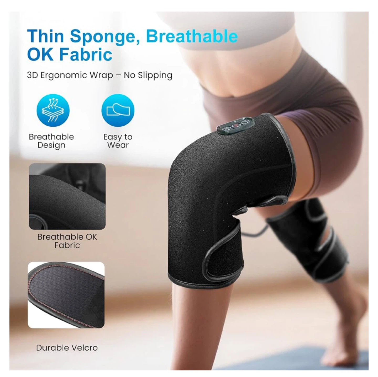 COMFIER Heated Knee Massager with Vibration - photo 2
