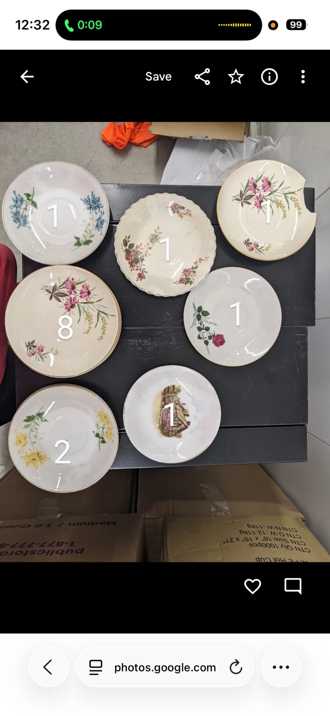 Assorted Vintage Floral Plates - photo 3