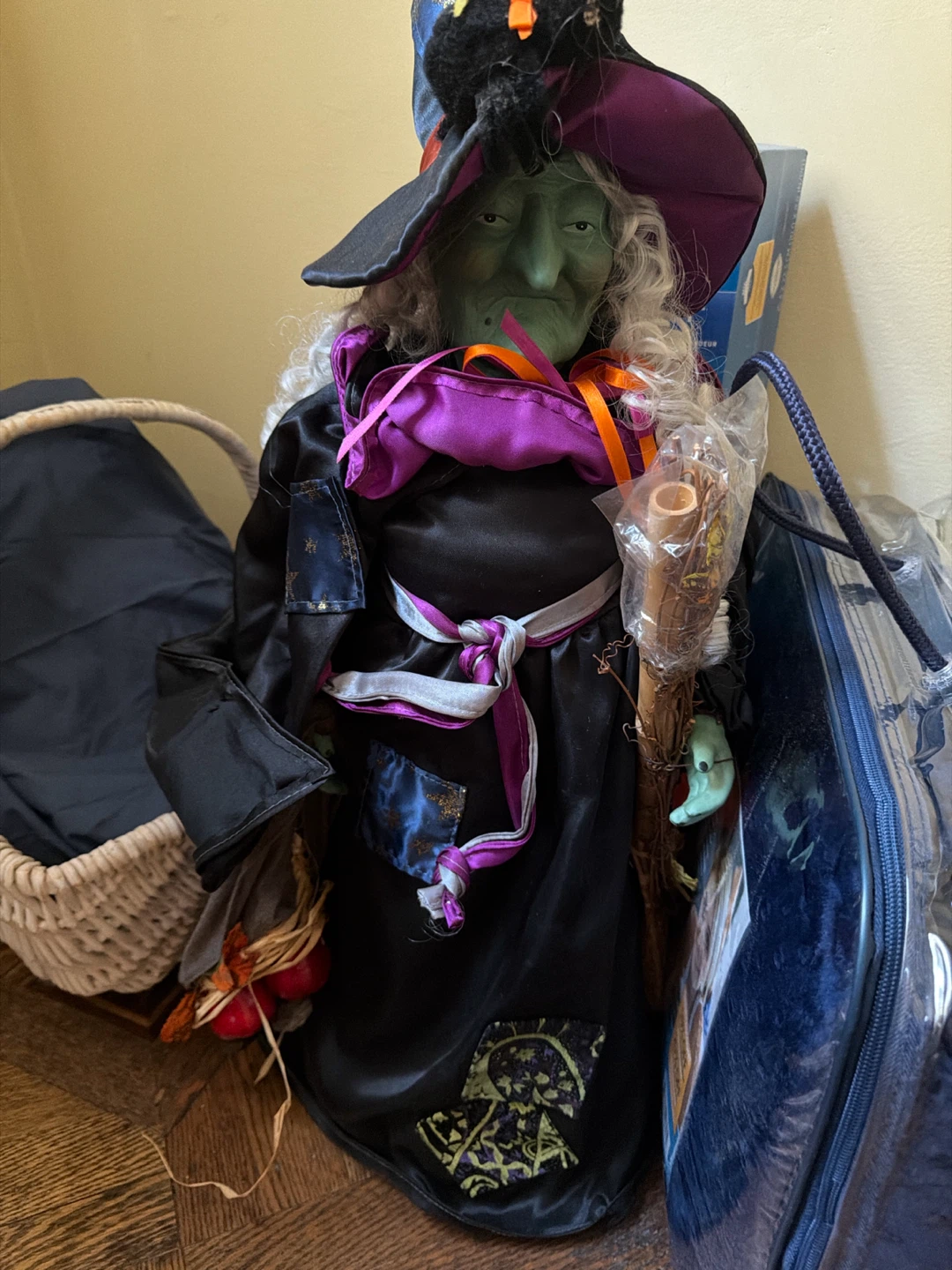 Witch Doll with Broomstick