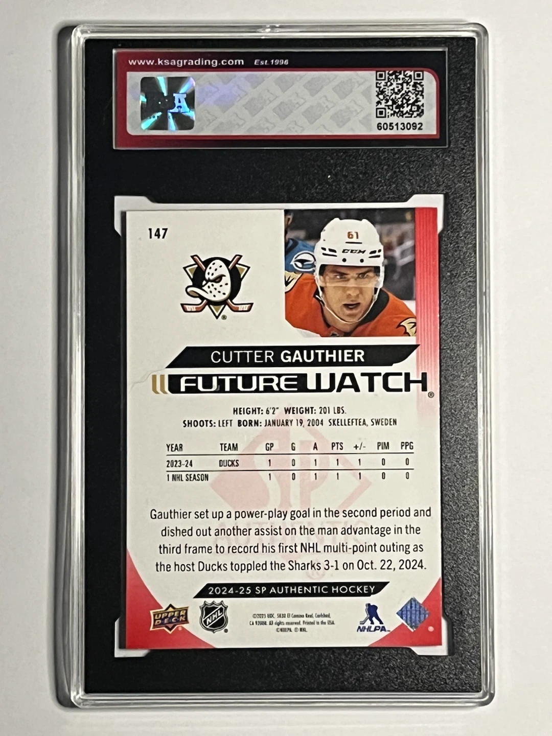 2024-25  Cutter Gauthier  SP Authentic Limited Rookie Card - photo 2