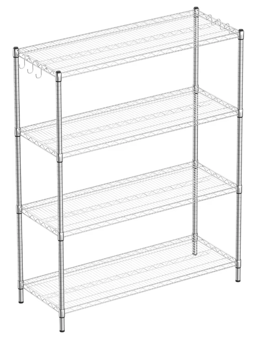 5-Tier Metal Wire Shelving Unit