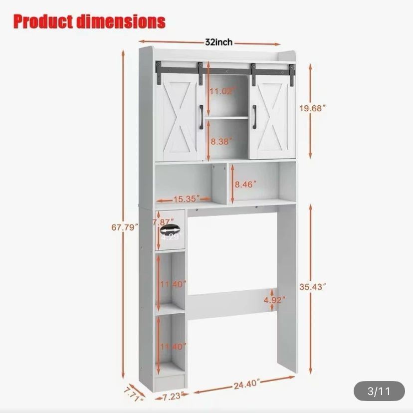 MUST GO- Over-the-Toilet Storage Cabinet - photo 5