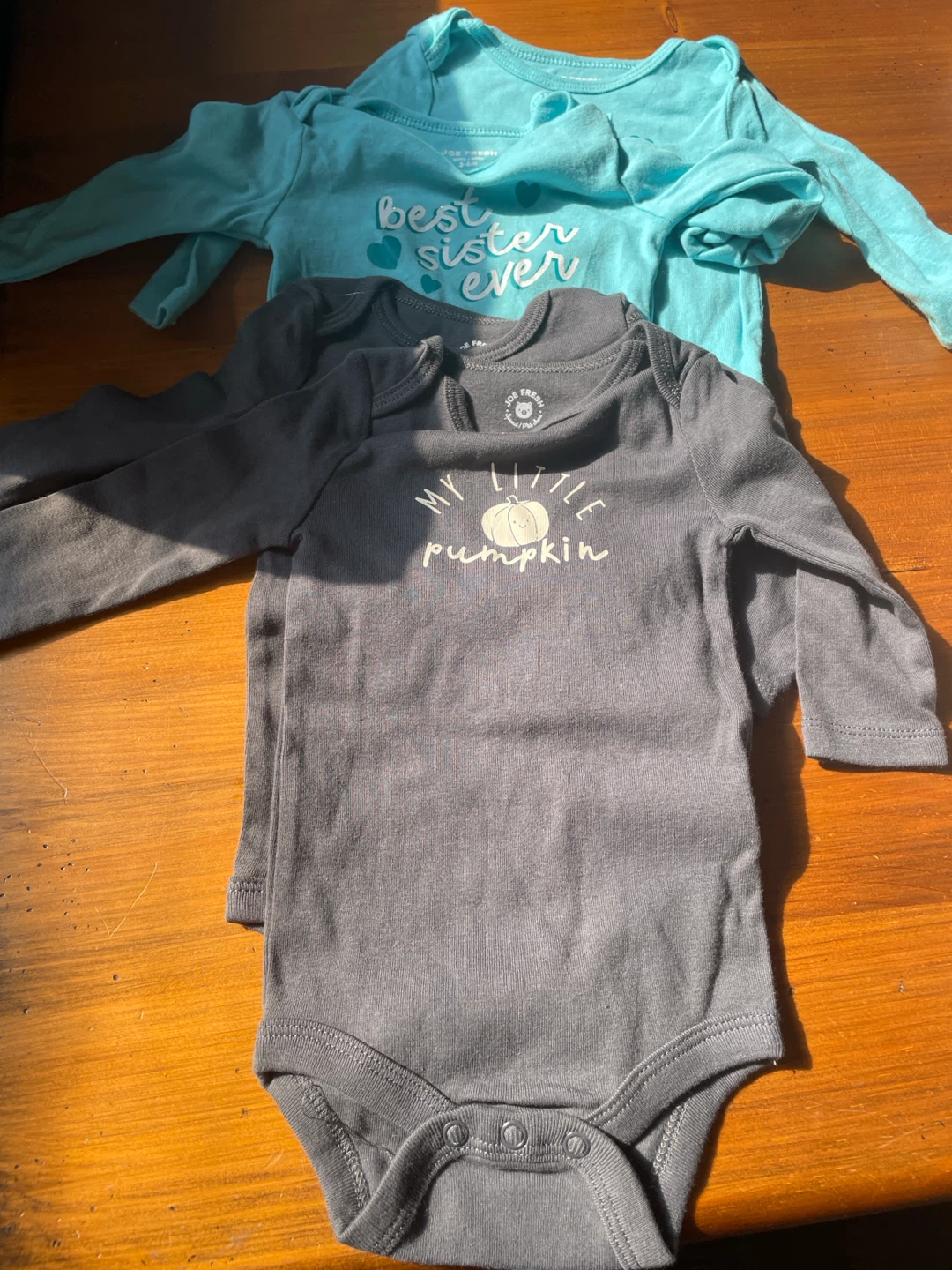 twins Joe Fresh Baby Girl Long Sleeve Bodysuits (2T)