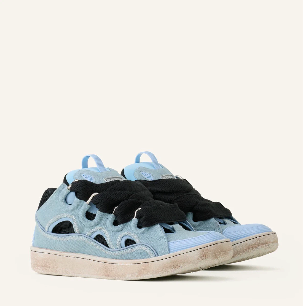 Lanvin Curb Sneakers - Light Blue - photo 2