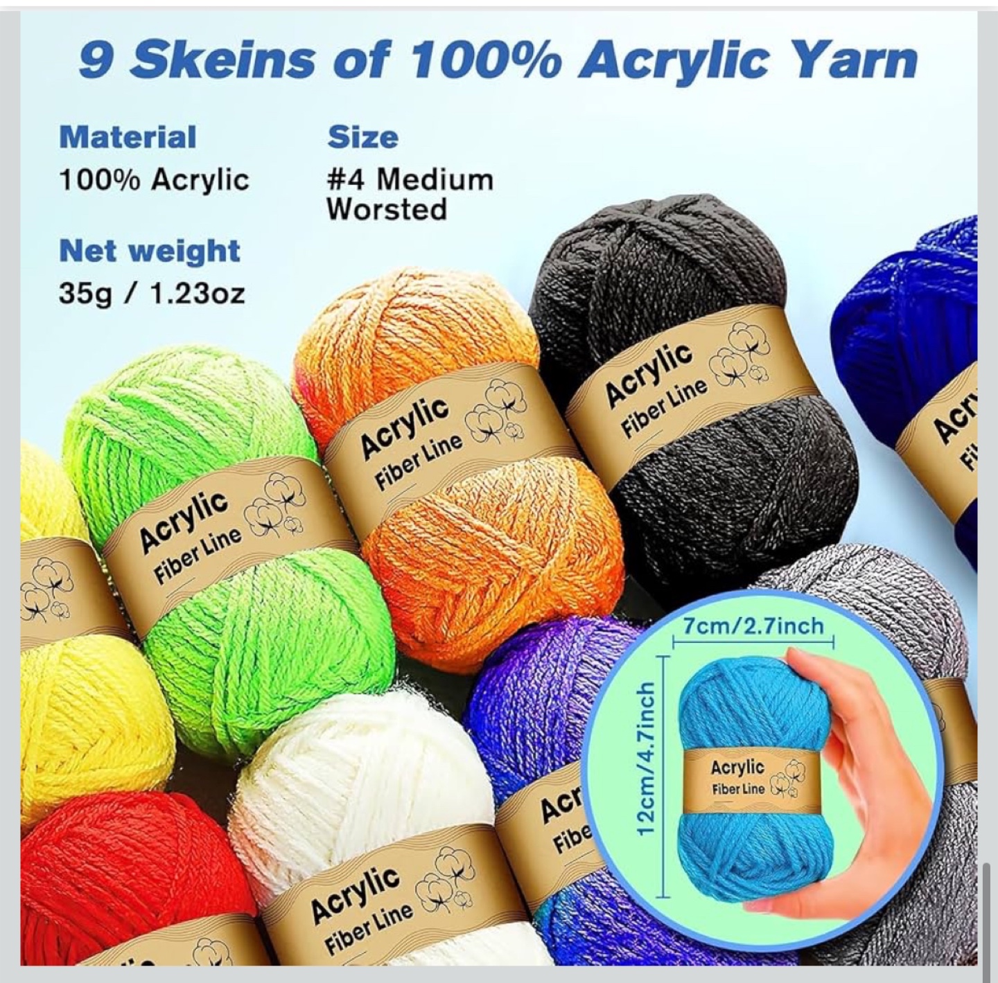 64 Pcs Crochet Kit with Bag and Yarn 2 for $20 - photo 4