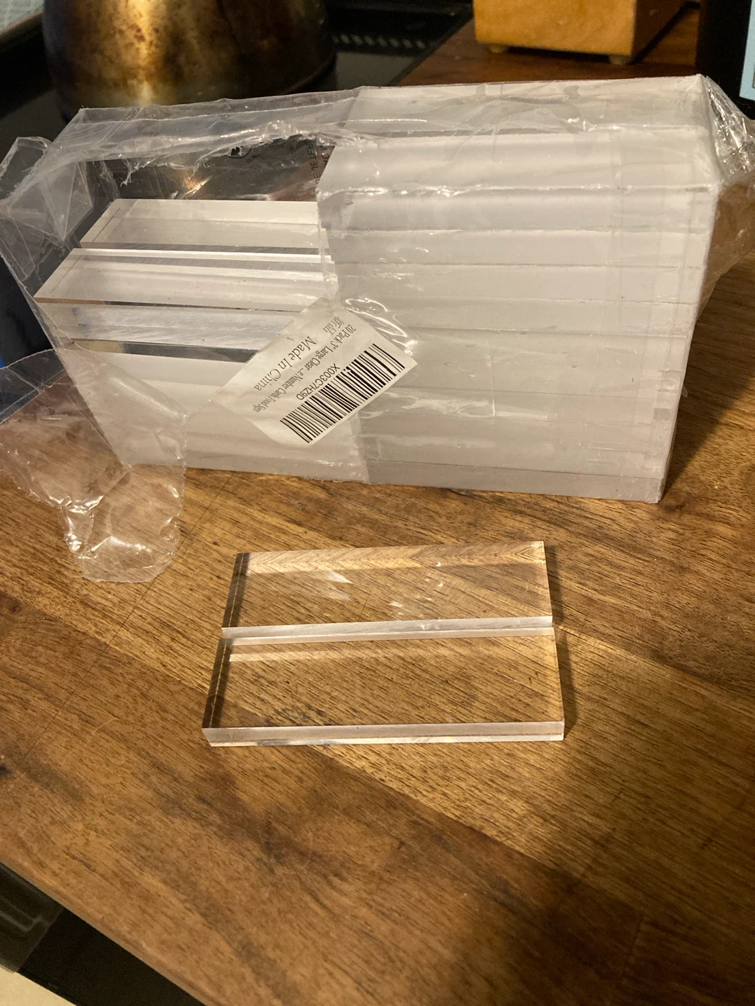 acrylic sign/card holders