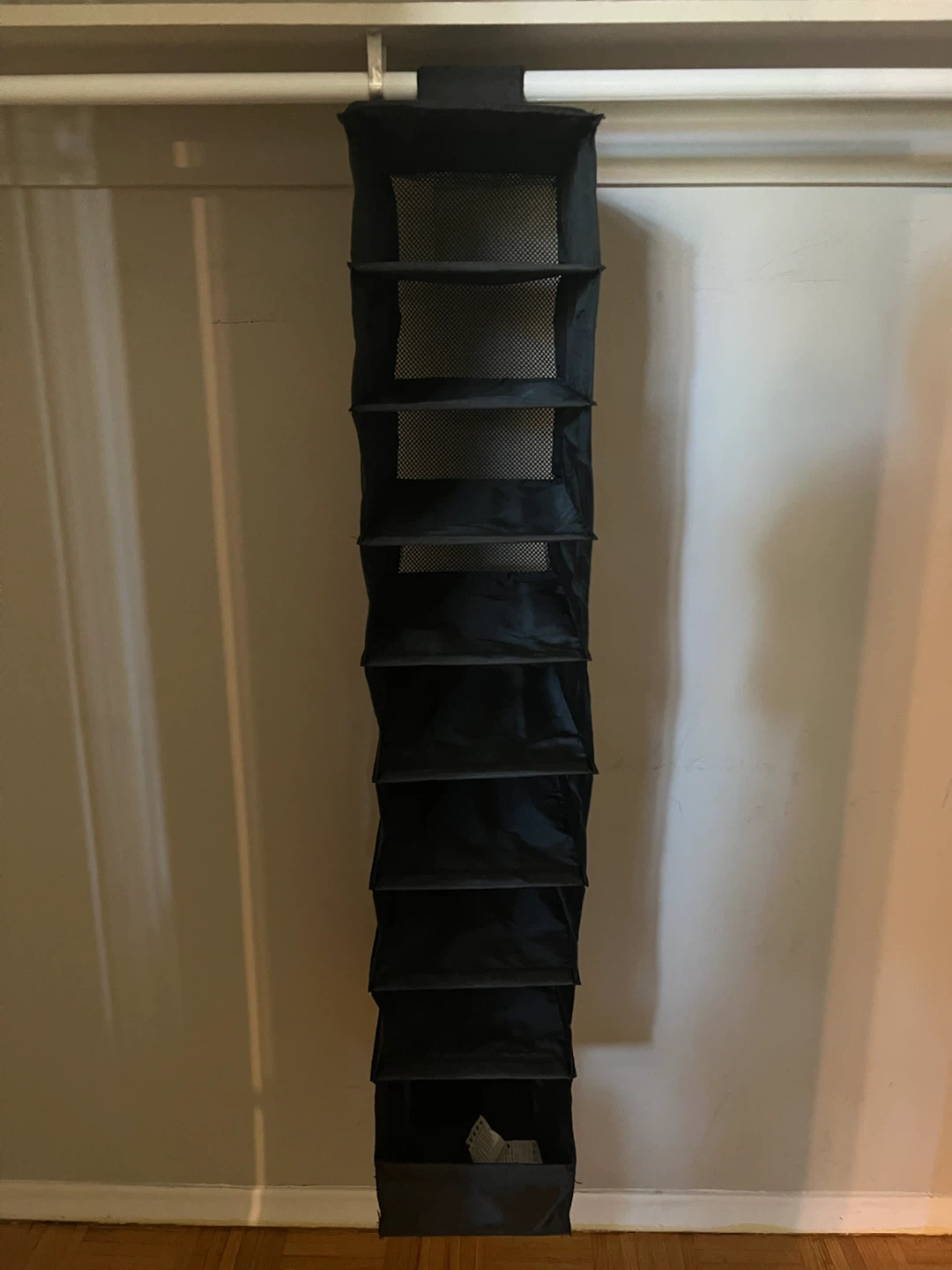 Black Shelf Hanging Closet Organizer