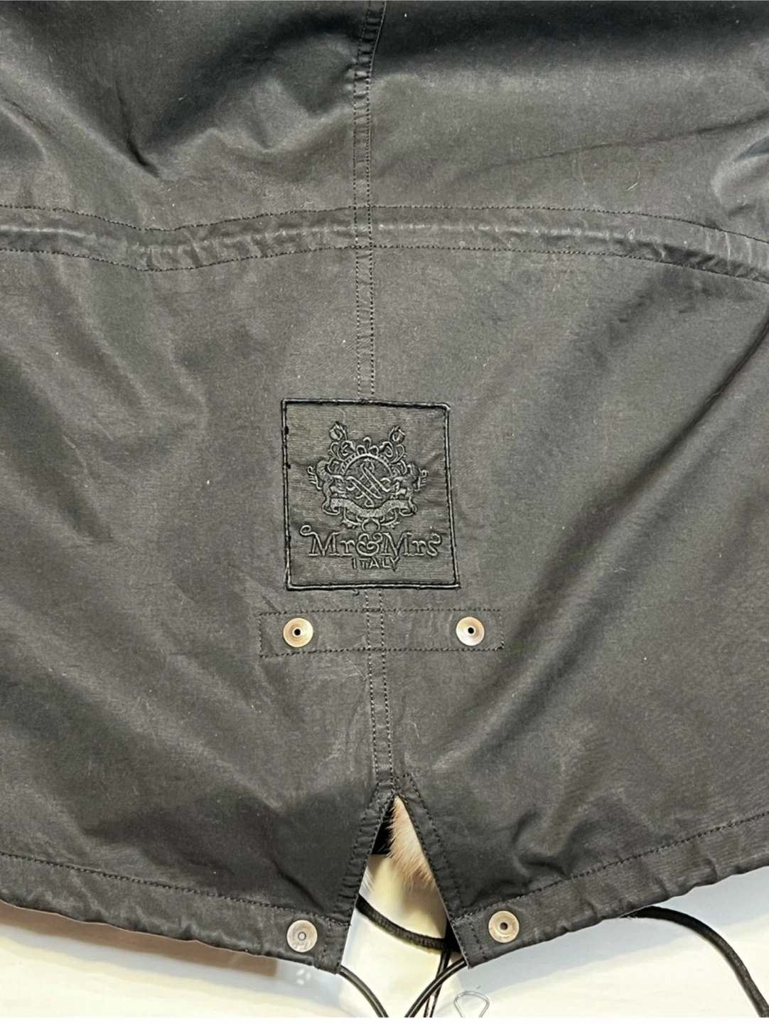 Mr&Mrs Italy Black Fur Trimmed Parka Jacket - photo 5