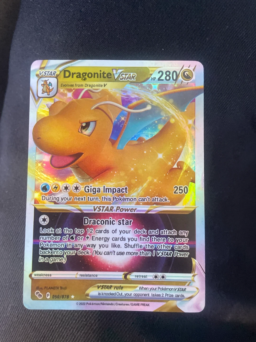 Pokemon Dragonite VSTAR 050/078 Trading Card