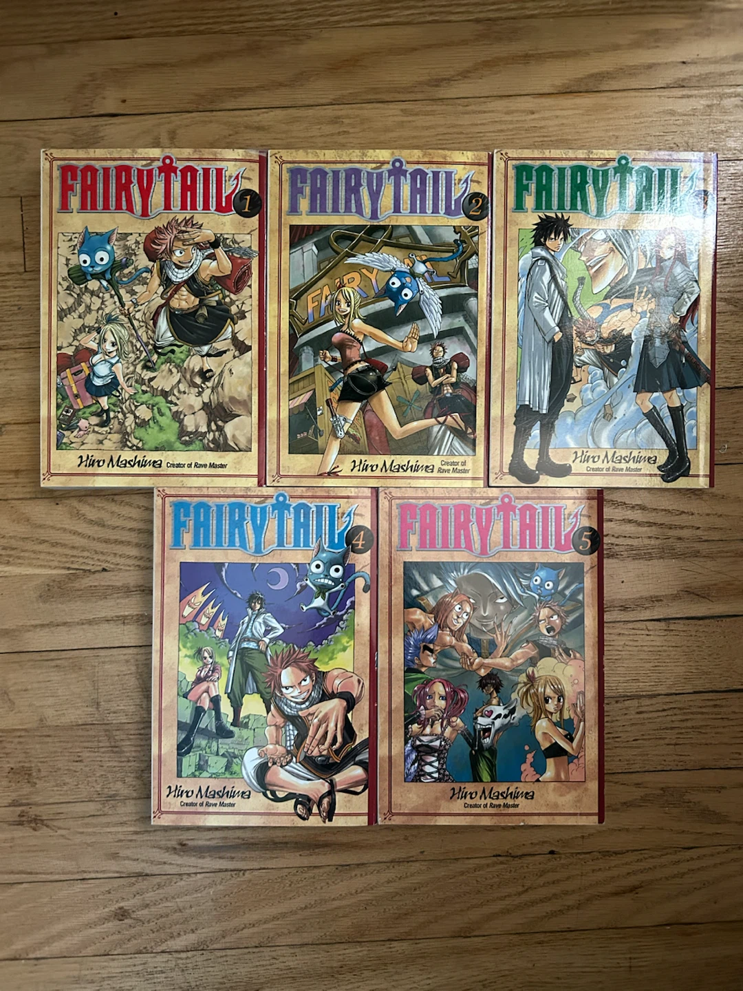 Fairy Tail Manga Volumes 1-5