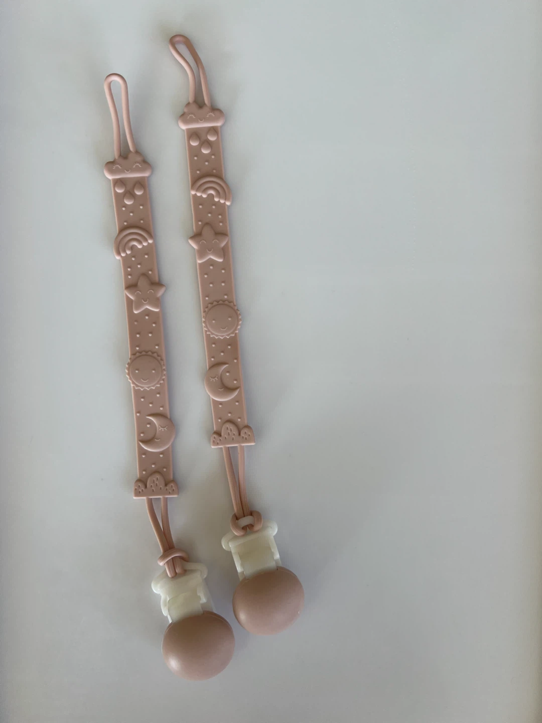 2 Pack Baby Pacifier Clips