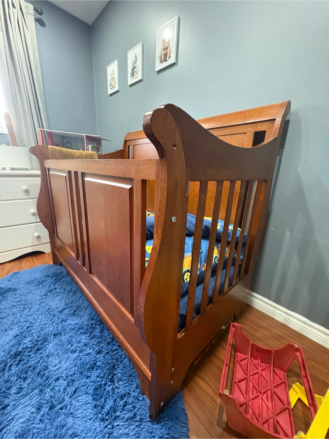 Wooden Sleigh Crib - photo 3