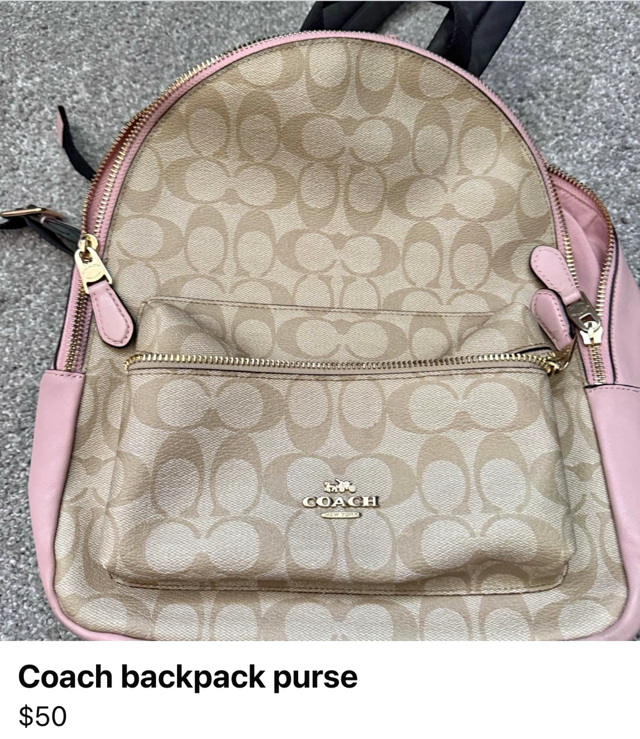 Coach Backpack Purse