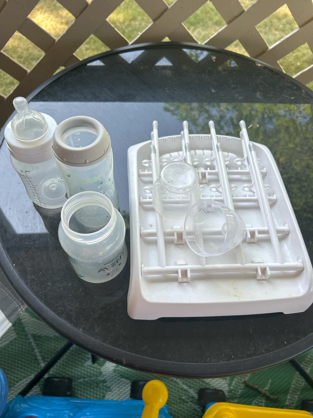 Philips Avent Baby Bottle Drying Rack with Bottles