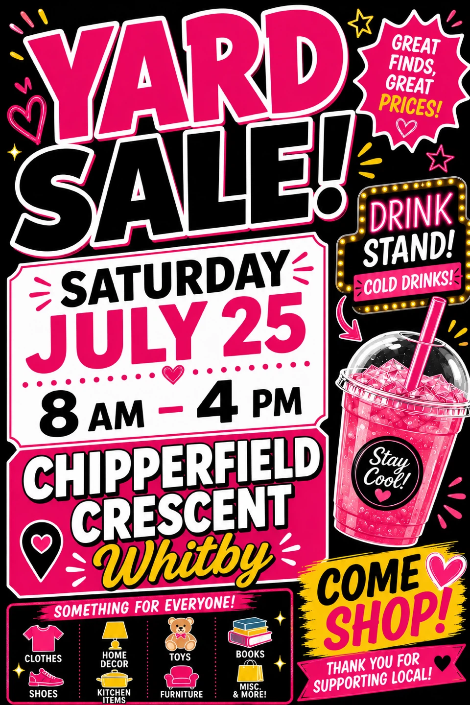 Yard Sale - Saturday, July 25