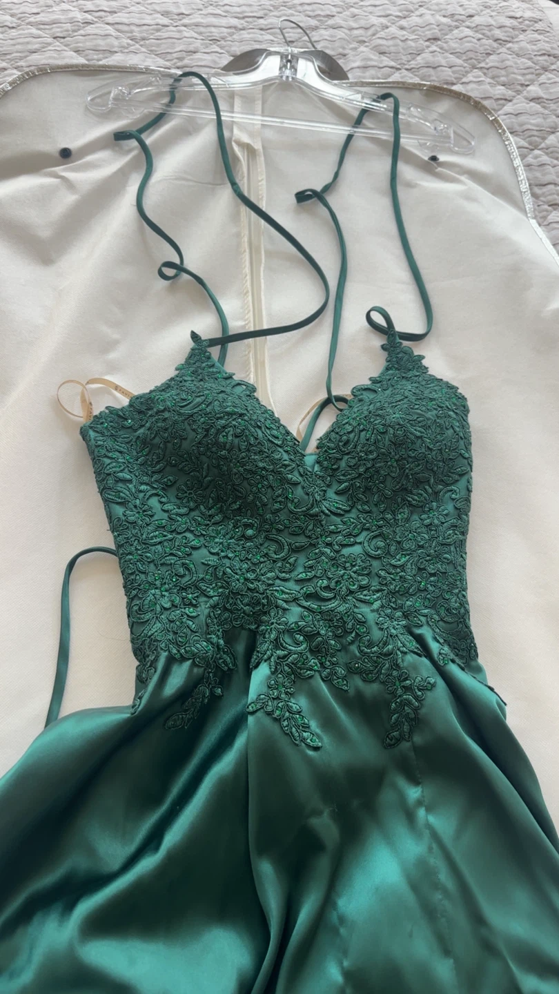 Emerald Green Lace Dress - photo 2