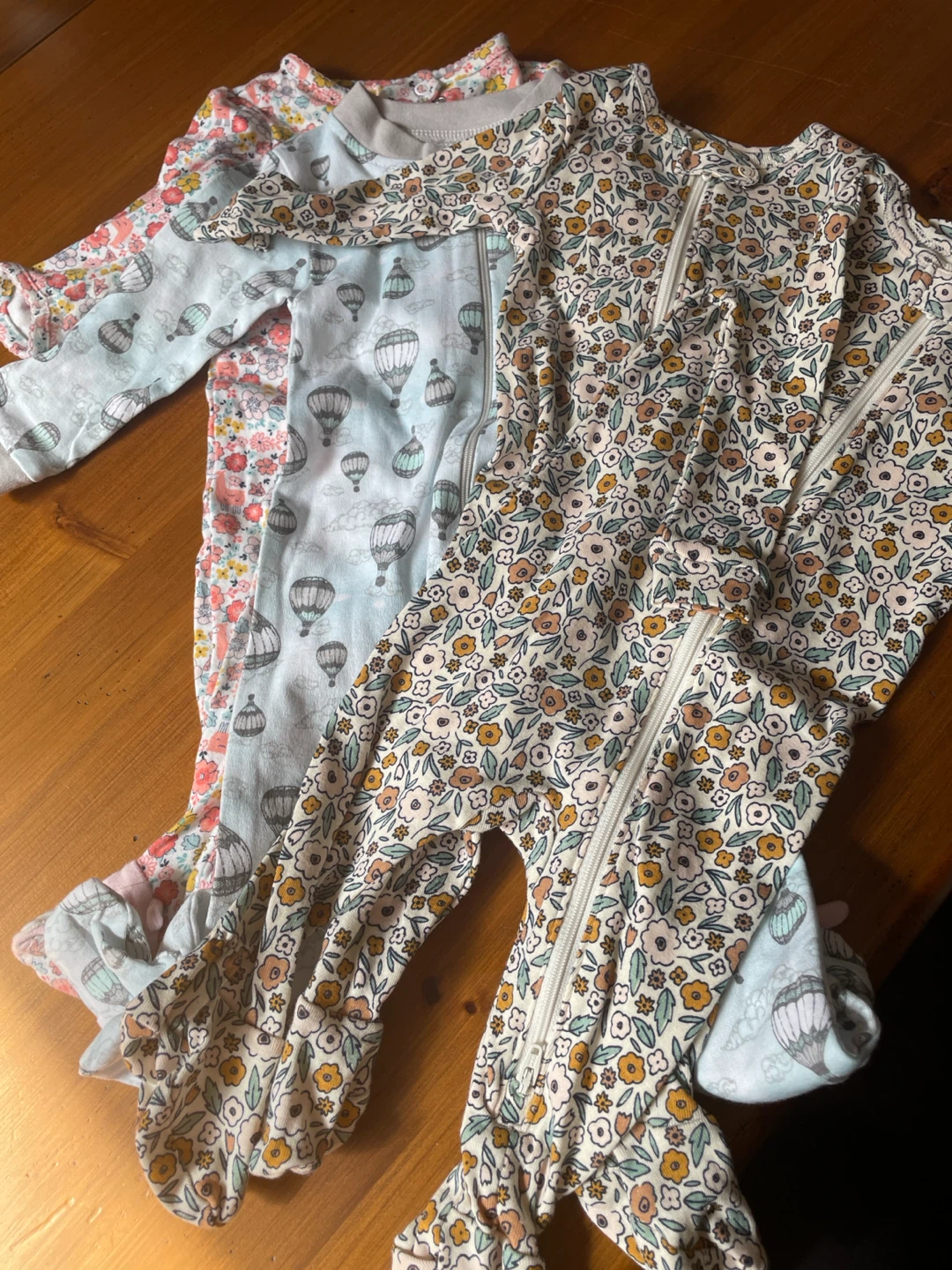 Baby Girl Footed Sleepers (4 Pack)