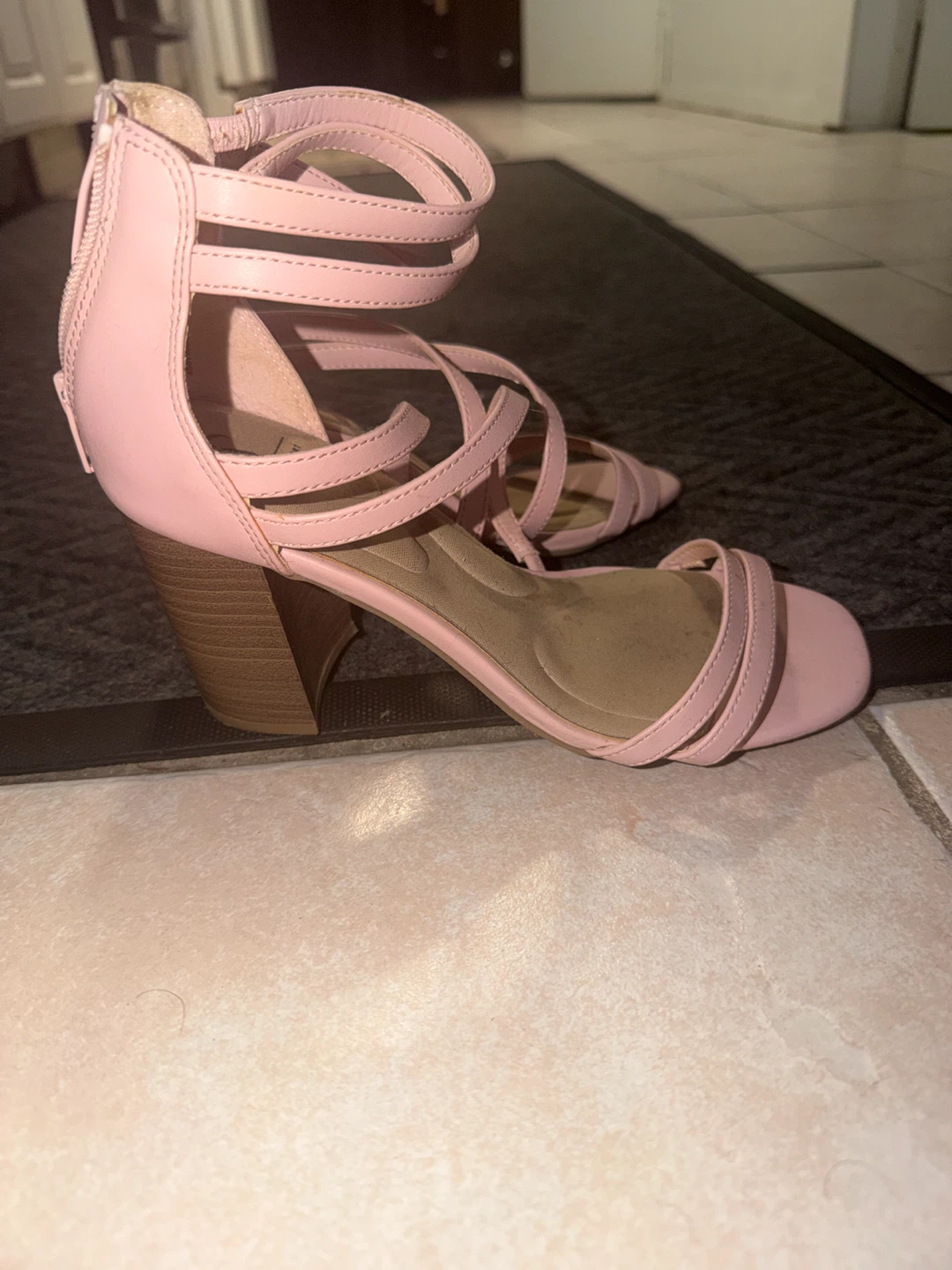 Pink strappy heels - photo 2