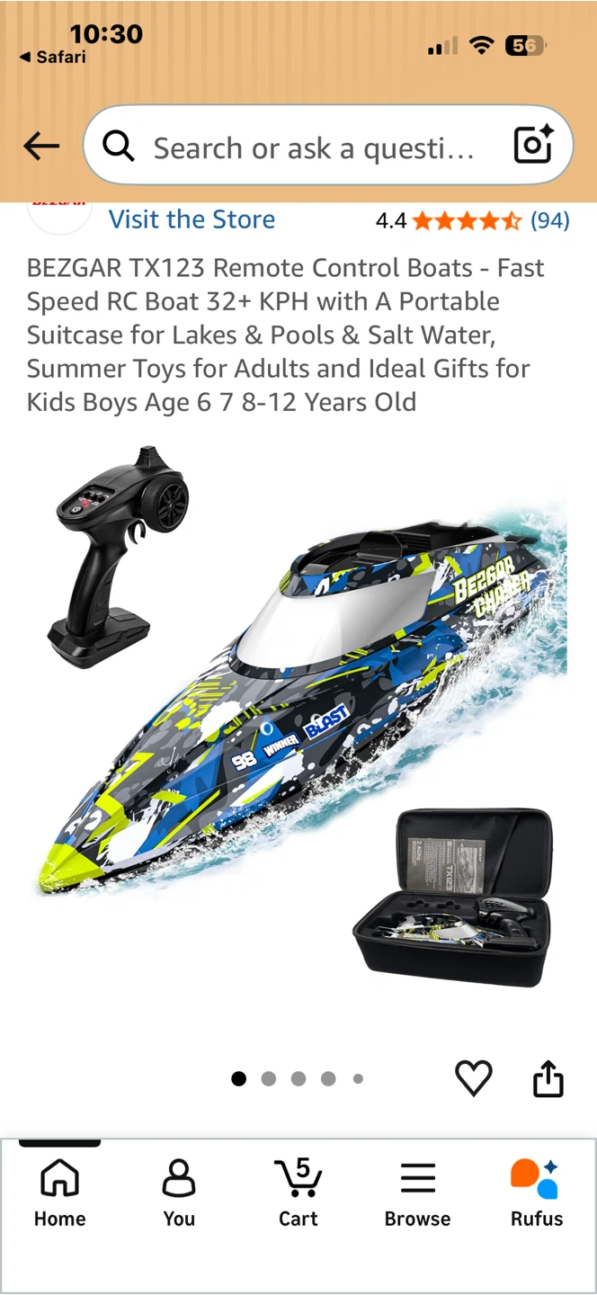 BEZGAR TX123 Remote Control Boat - photo 2