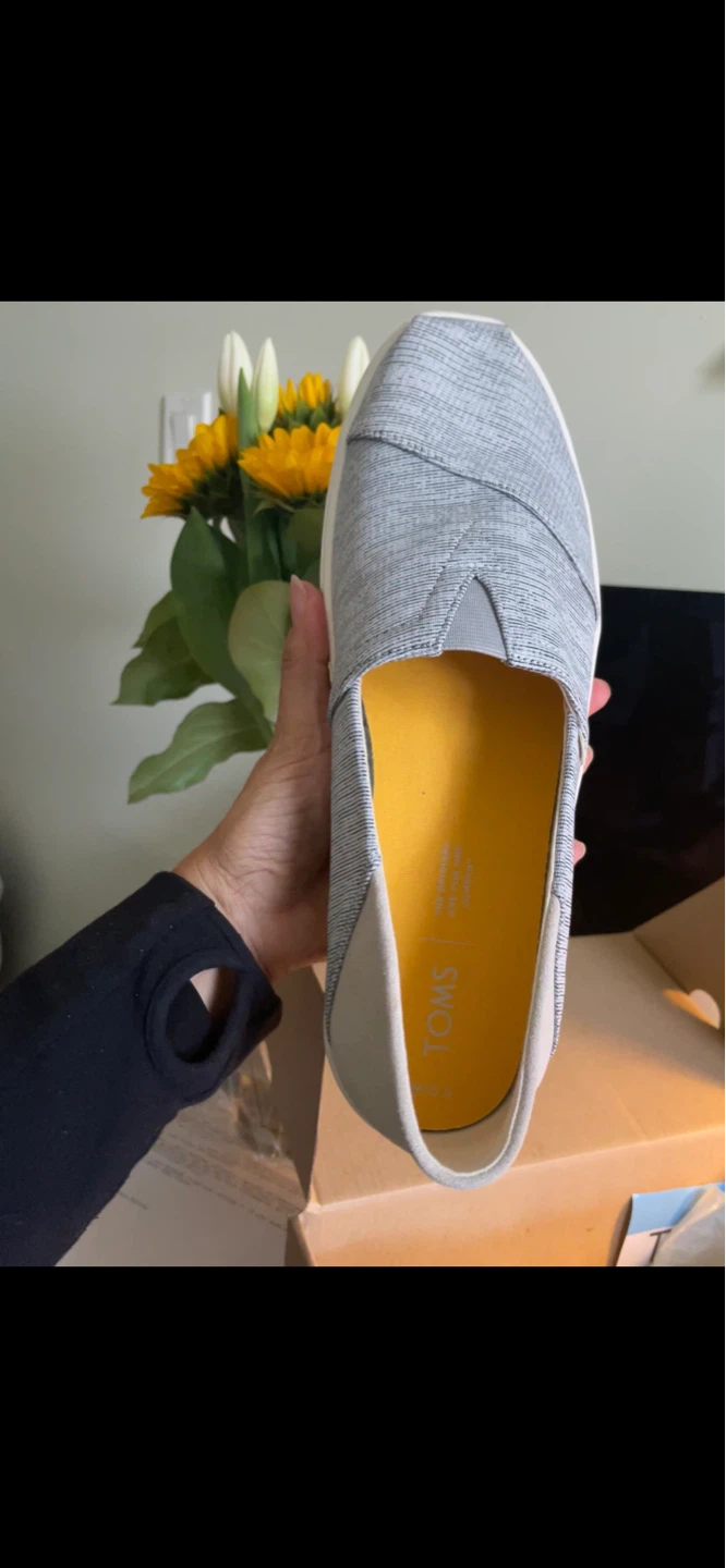 Men's Shoes TOMS Classic White Jersey Stripe Espadrille Shoes - photo 5